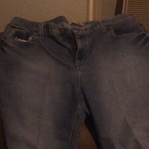 Tommy Hilfiger Womens Capri Pant Size 22 Denim Jeans Cropped Blue Jean